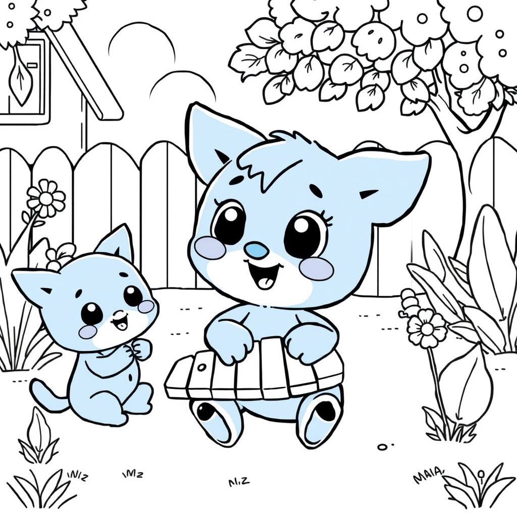 Libro para Colorear de Bluey