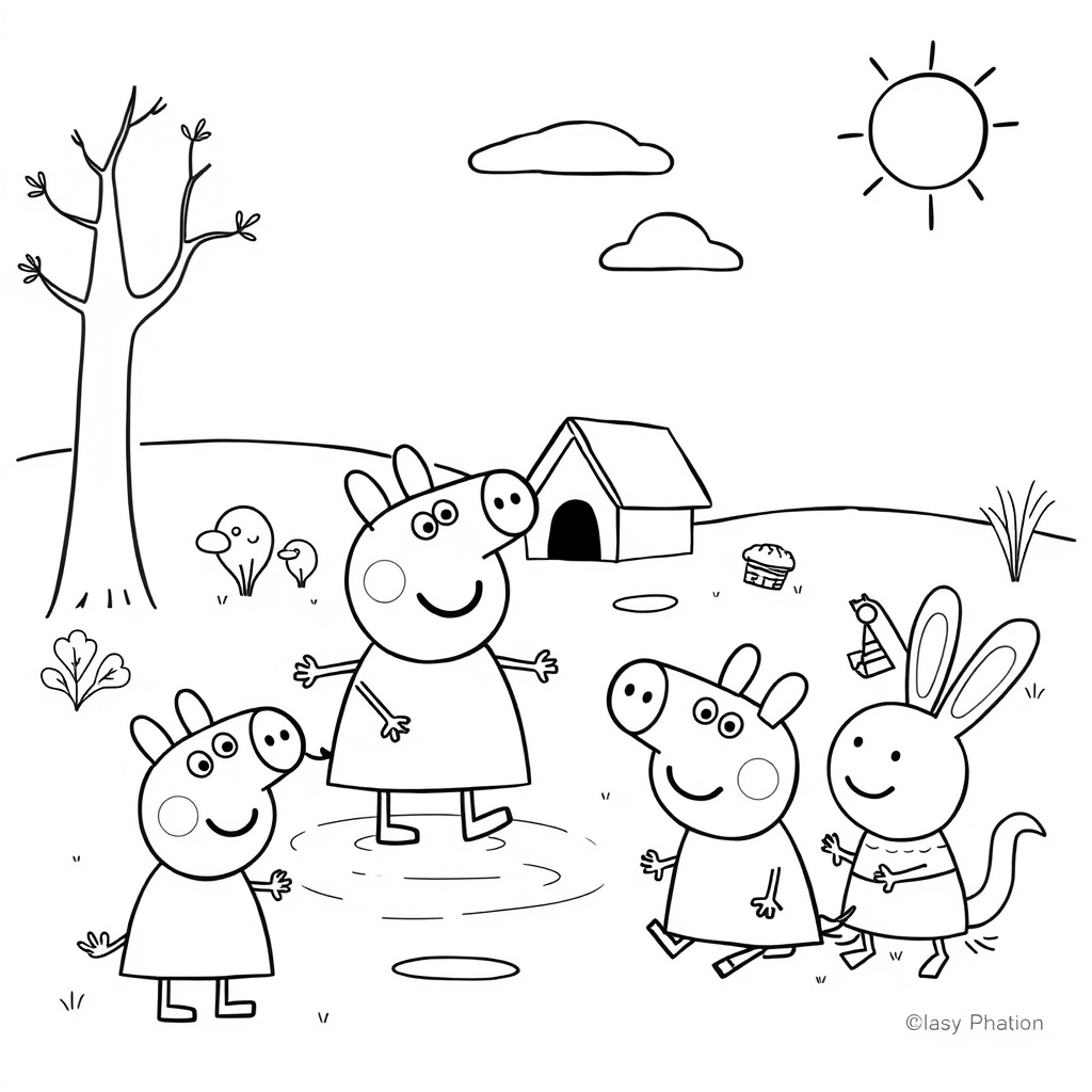 Libro para Colorear de Peppa Pig