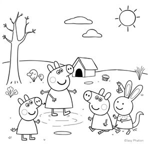 Libro para Colorear de Peppa Pig
