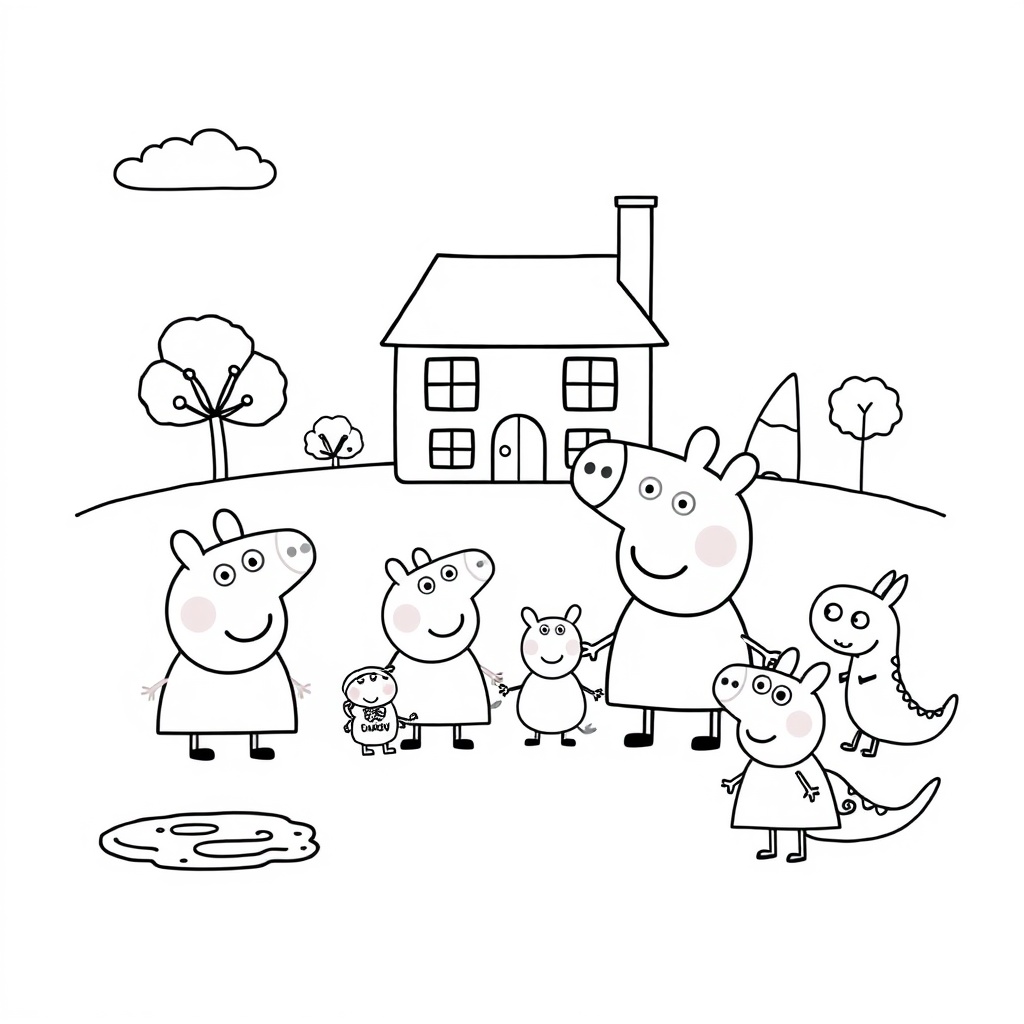 Kolorowanka Peppa Pig