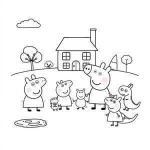 Libro para Colorear de Peppa Pig