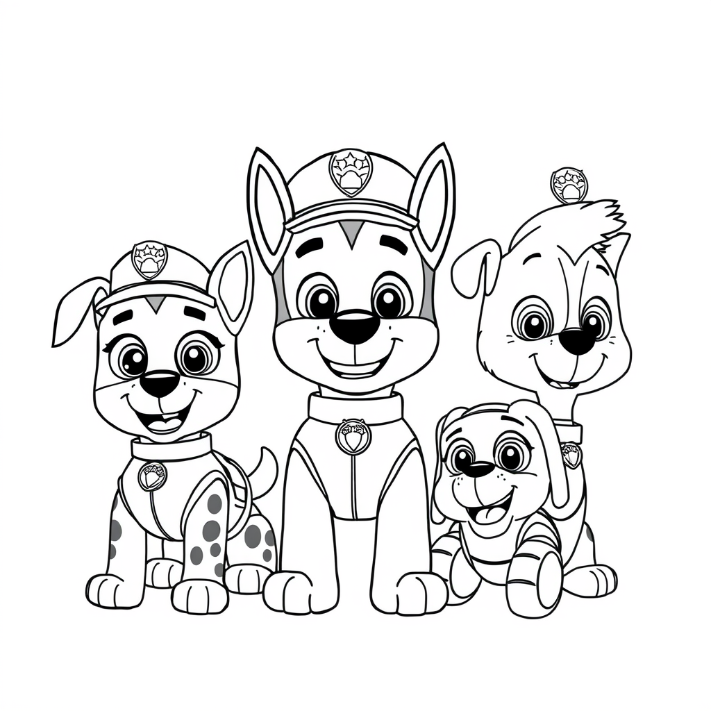 Psi Patrol Kolorowanka