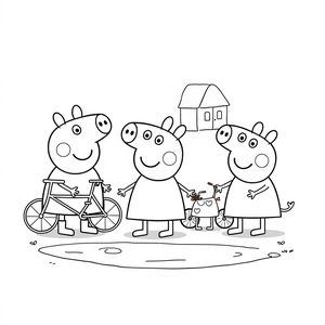 Libro de colorear Peppa Pig