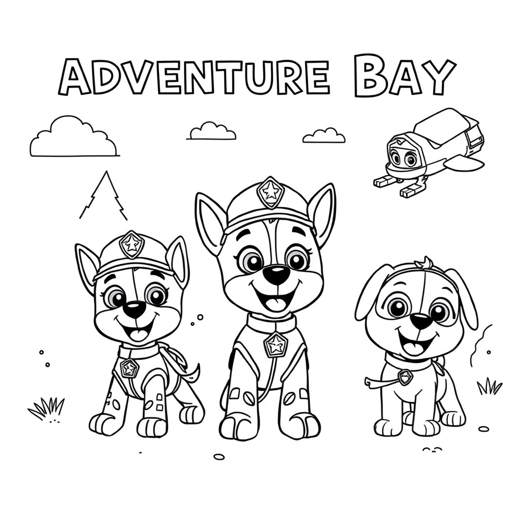 Kolorowanka Psi Patrol