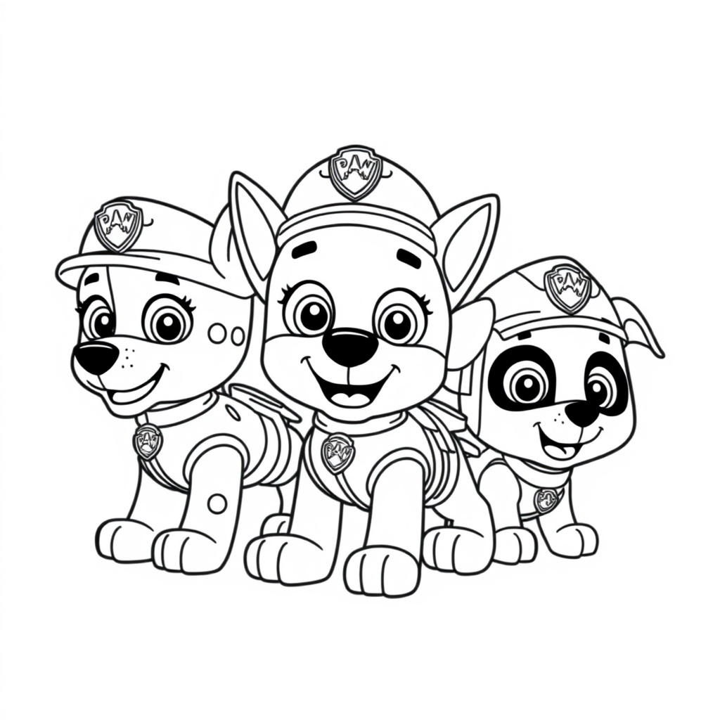 Kolorowanka Psi Patrol