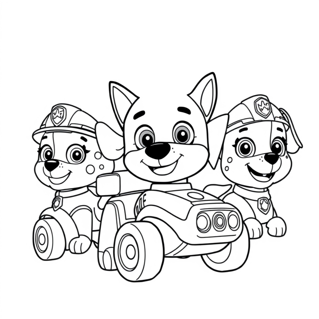 Libro para colorear - Patrulla Canina