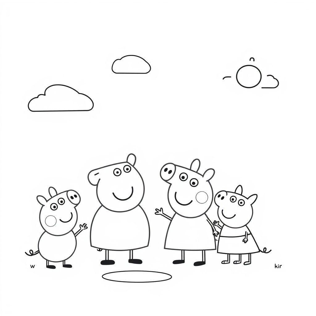 Kolorowanka Peppa Pig - Przyjaciele i Przygody