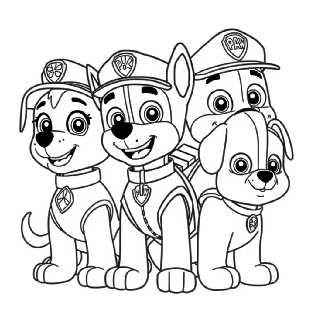 Libro de Colorear de Patrulla Canina