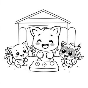 Libro para Colorear: Aventuras de Bluey