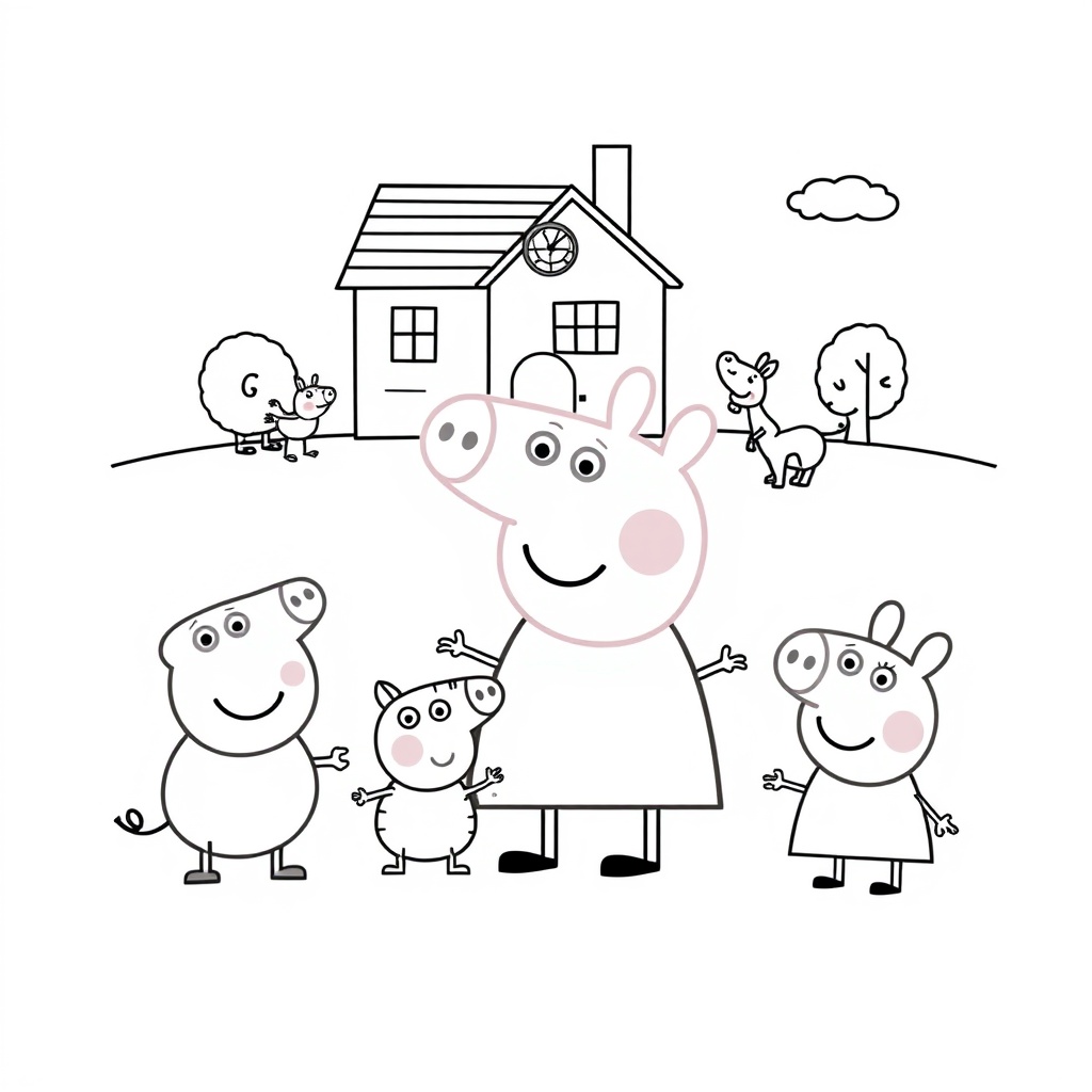 Libro para Colorear de Peppa Pig