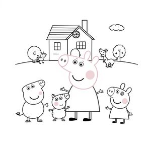 Libro para Colorear de Peppa Pig