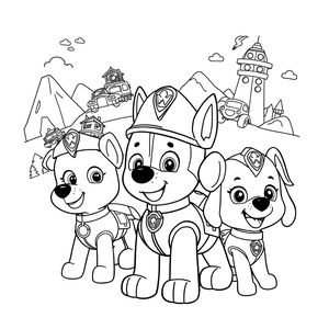 Libro para Colorear Patrulla de Cachorros