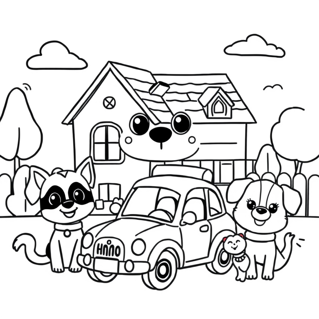 Libro para Colorear Bluey