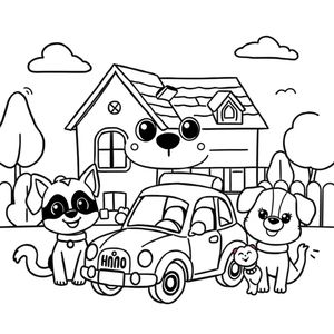 Libro para Colorear Bluey