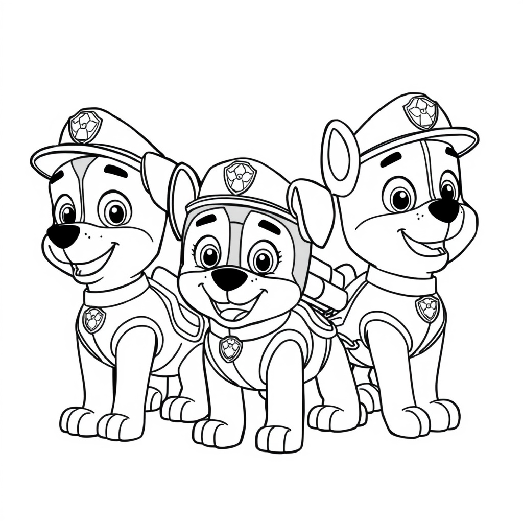 Psi Patrol - Kolorowanka pełna przygód