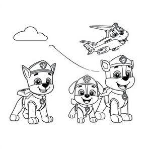 Libro de Colorear: Patrulla Canina