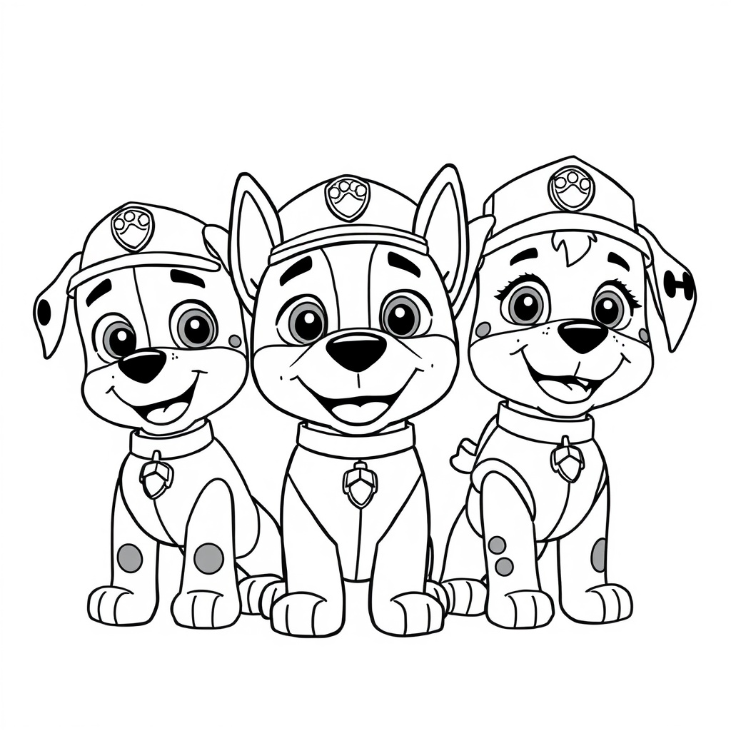 Libro para Colorear de La Patrulla Canina