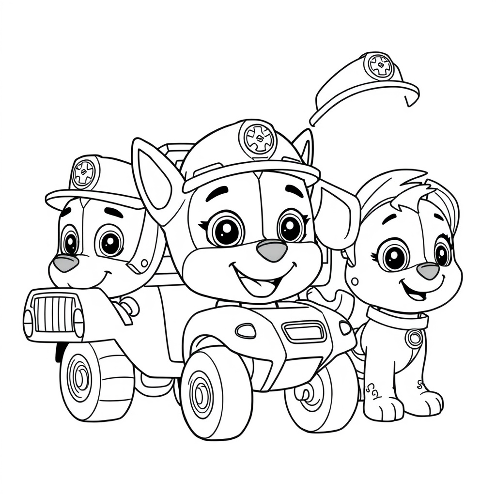 Libro para Colorear de Patrulla Canina