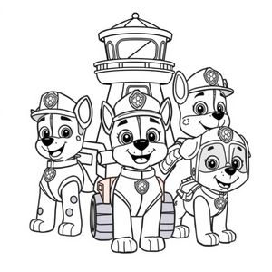 Libro para Colorear de La Patrulla Canina