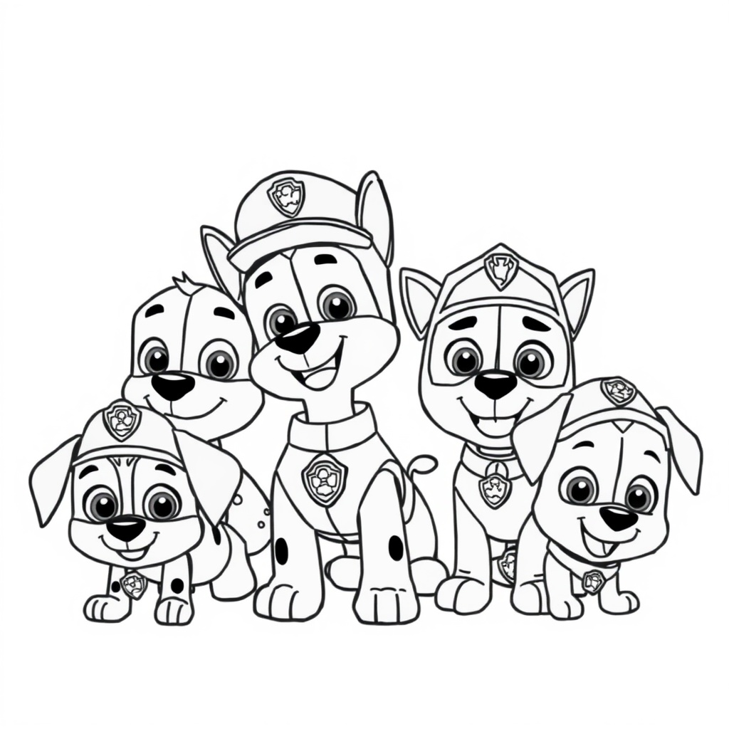 Libro para Colorear Patrulla de Cachorros