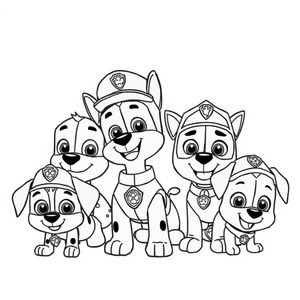 Libro para Colorear Patrulla de Cachorros