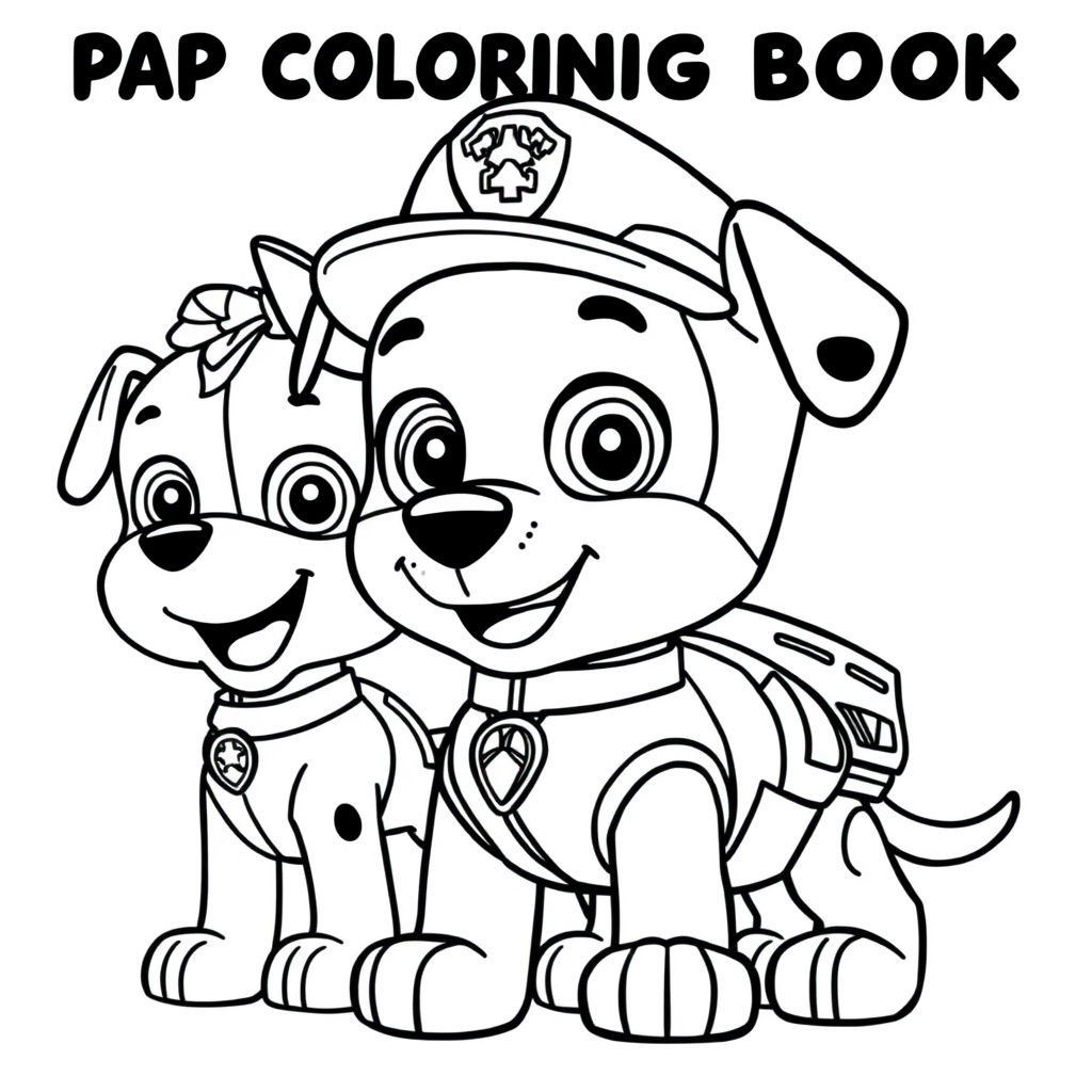 Libro para colorear: Patrulla de Cachorros