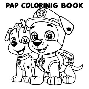 Libro para colorear: Patrulla de Cachorros