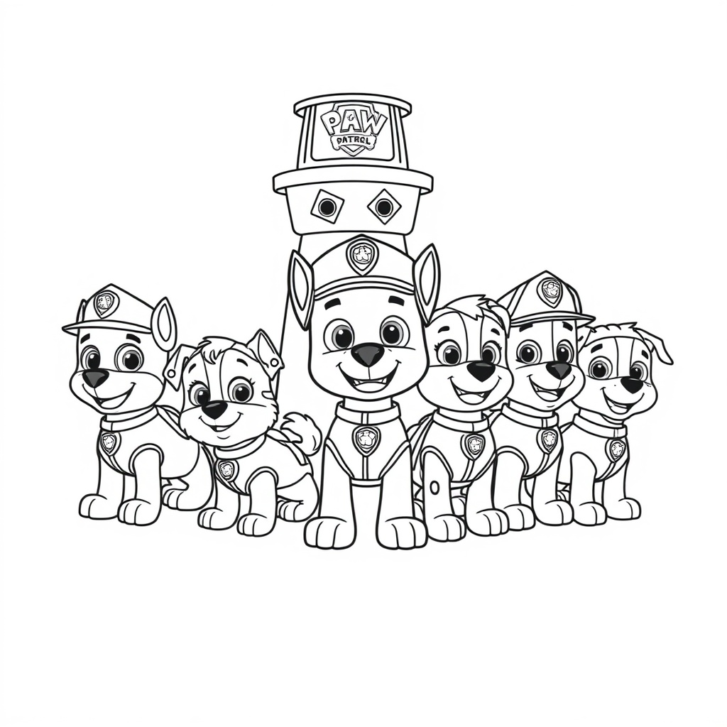 Libro para Colorear de PAW Patrol