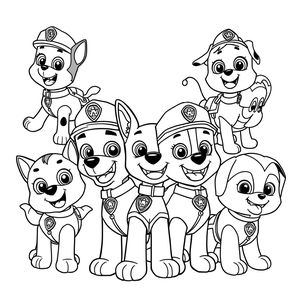Libro para Colorear de Patrulla de Cachorros