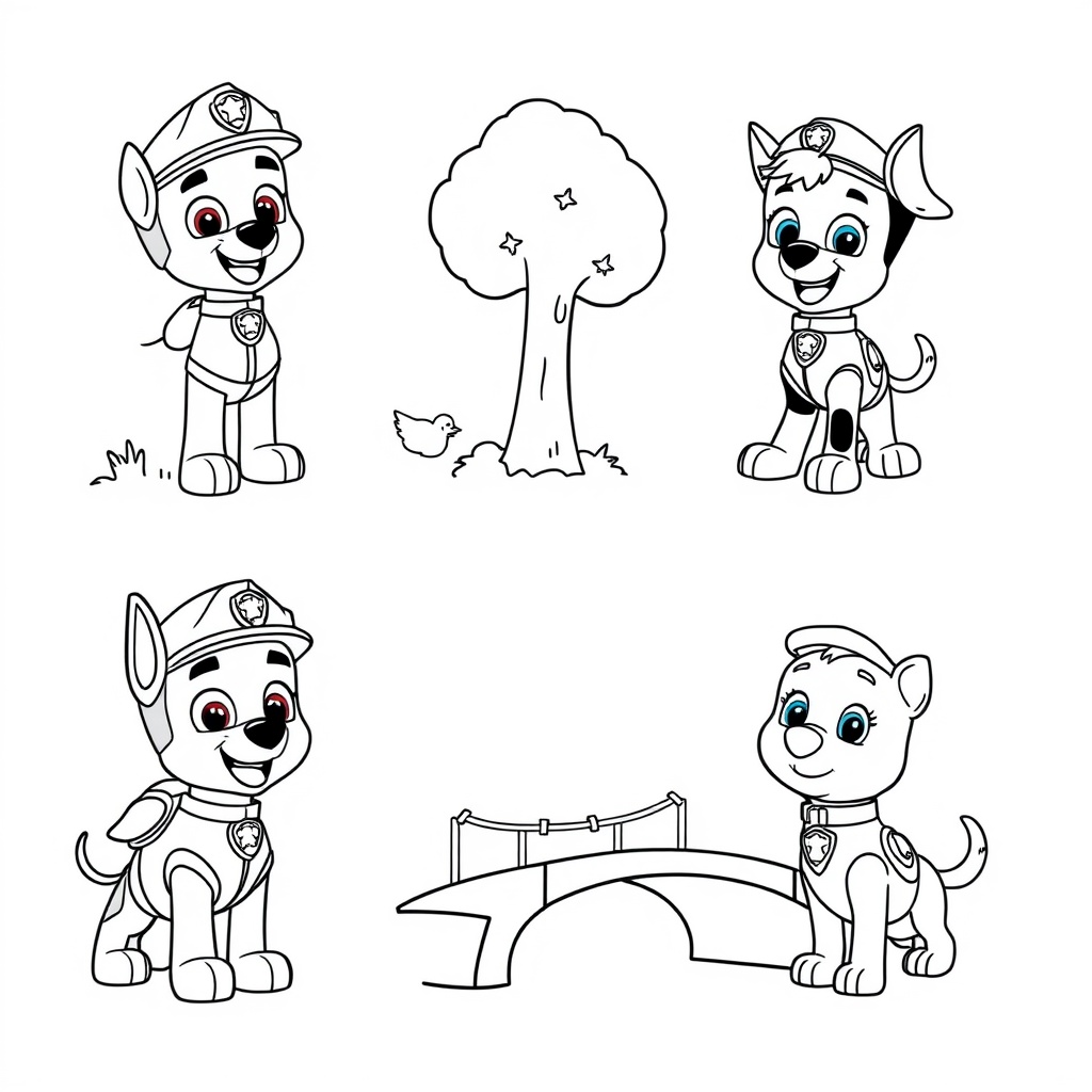Libro de colorear de la Patrulla Canina