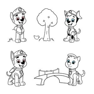 Libro de colorear de la Patrulla Canina