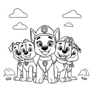 Libro para Colorear Patrulla de Cachorros