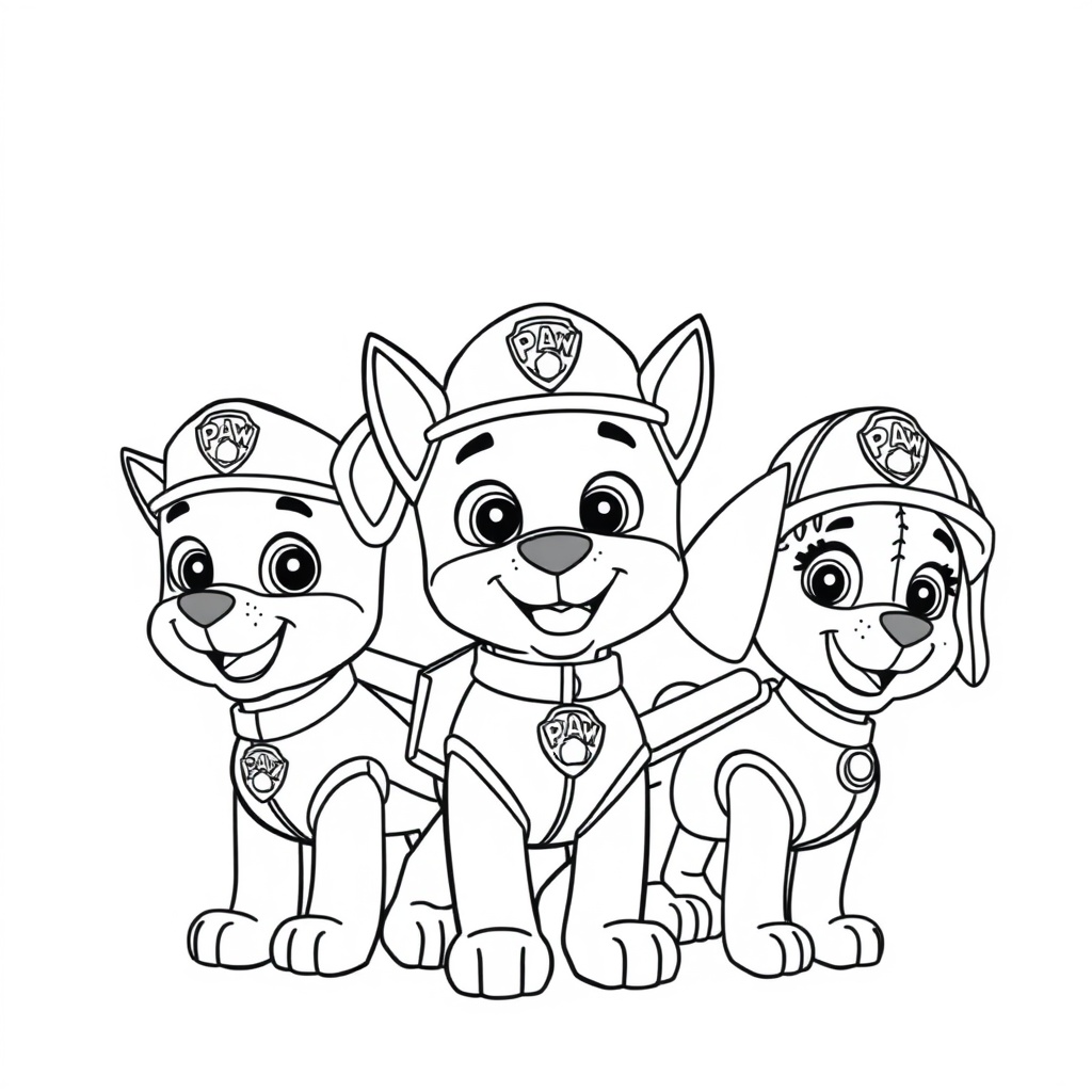 Kolorowanka Psi Patrol