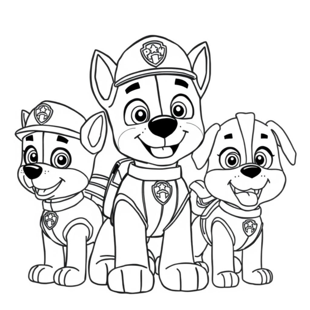 Libro para colorear: Patrulla Canina