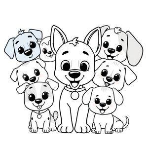 Libro para Colorear de Bluey