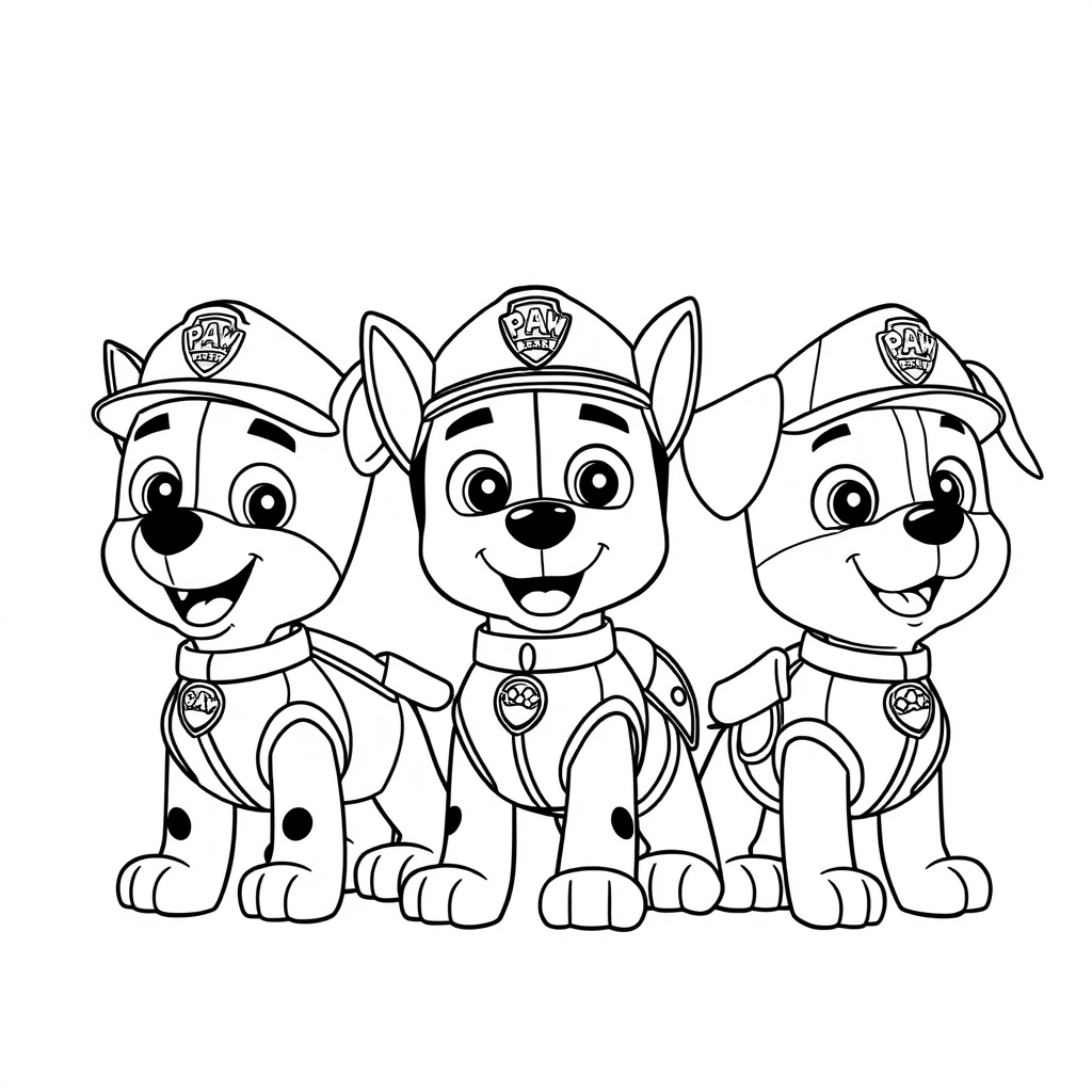 Kolorowanka Psi Patrol