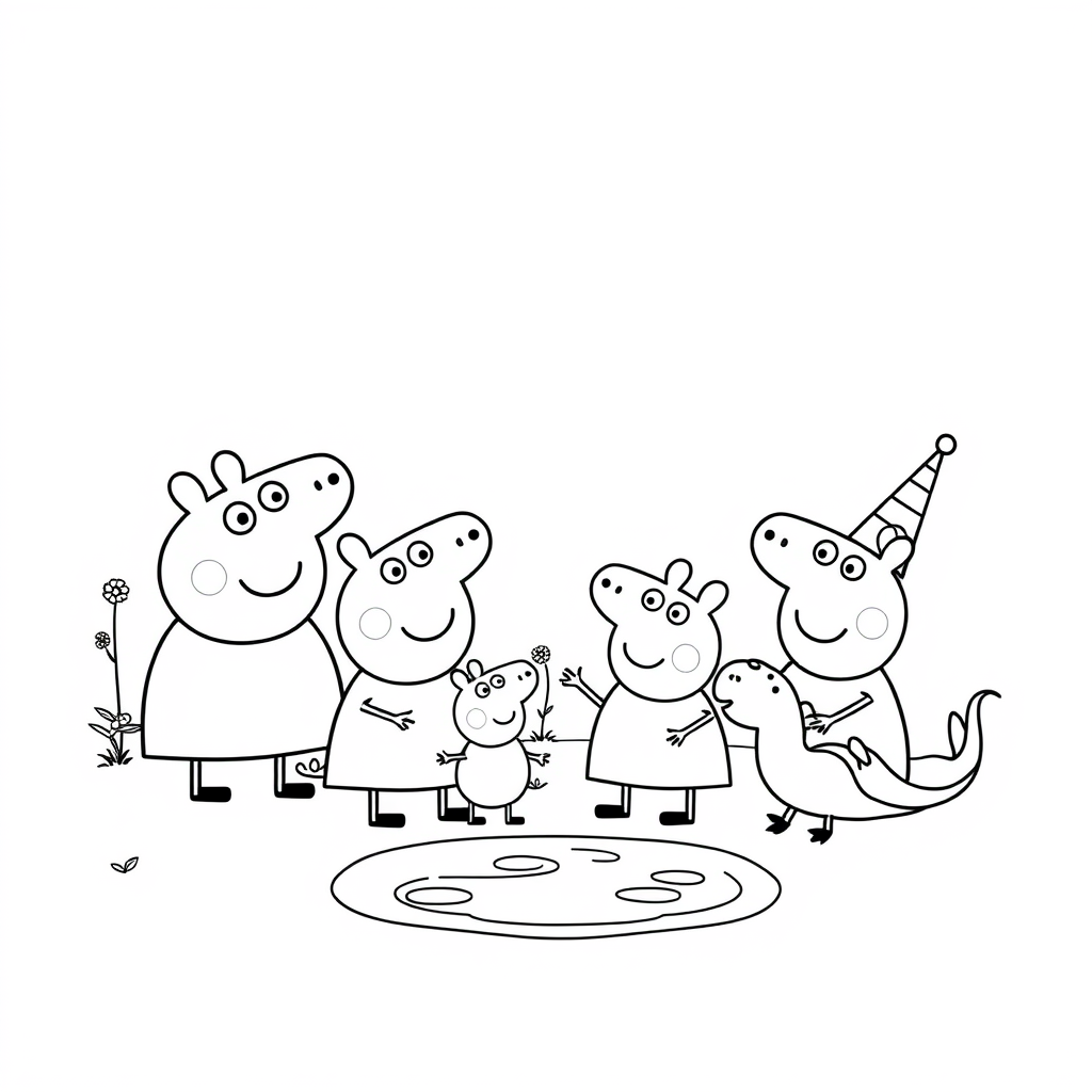 Peppa Pig - Libro para colorear para niños