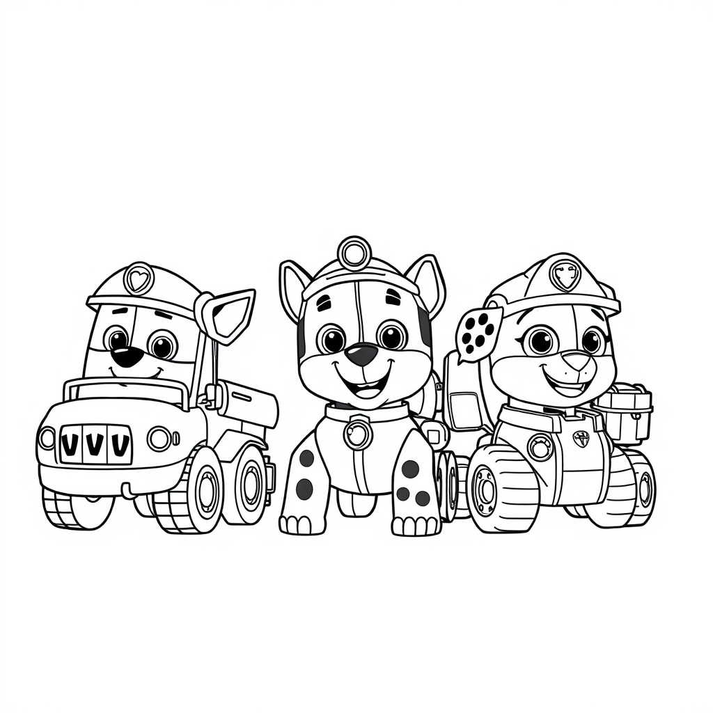 Libro para Colorear de Patrulla Canina