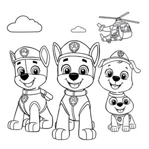 Libro para Colorear de Patrulla de Cachorros