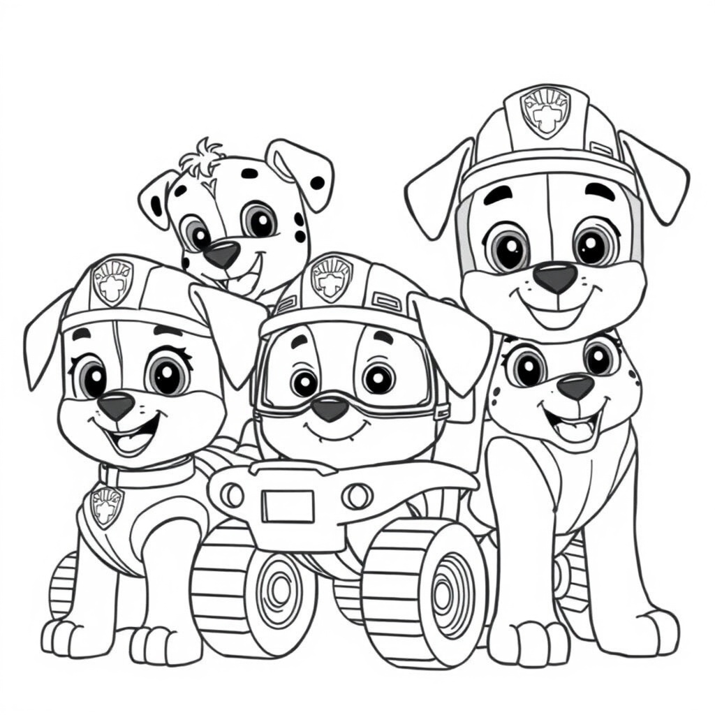 Libro para colorear de PAW Patrol