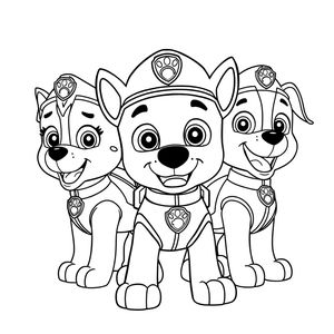 Libro para Colorear: Patrulla de Cachorros