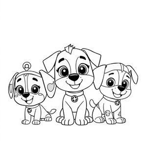 Kolorowanka: Psi Patrol na Misji