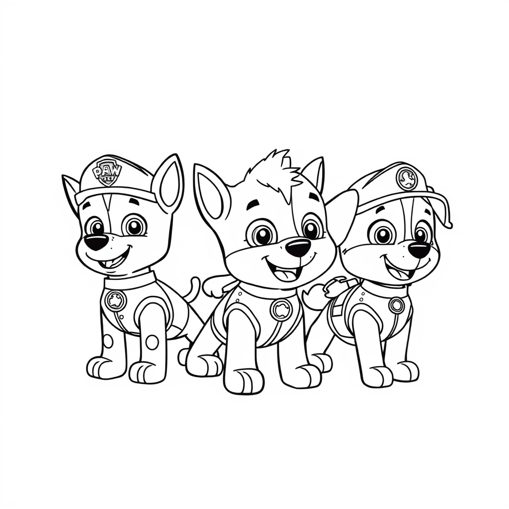 Kolorowanka PAW Patrol: Psia Załoga w Akcji