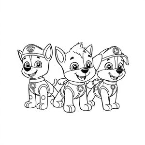 Libro para Colorear de PAW Patrol: Equipo de Cachorros en Acción