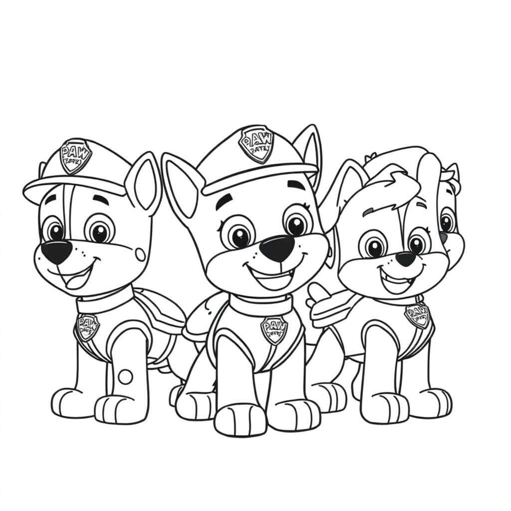 Libro para Colorear de Patrulla Canina