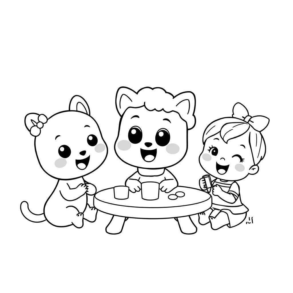 Página para Colorear de Bluey