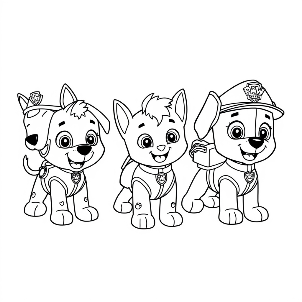 Libro para Colorear Patrulla Canina