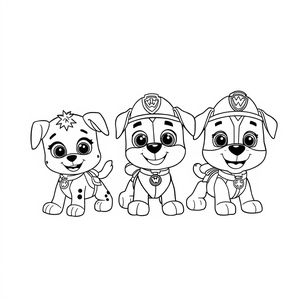 Libro para Colorear de Patrulla de Cachorros