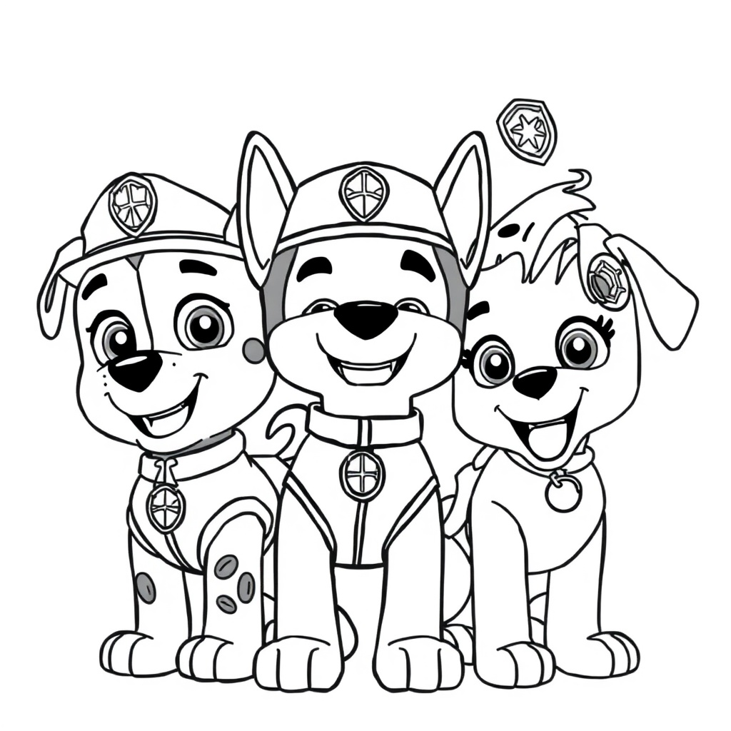 Libro para Colorear de la Patrulla Canina