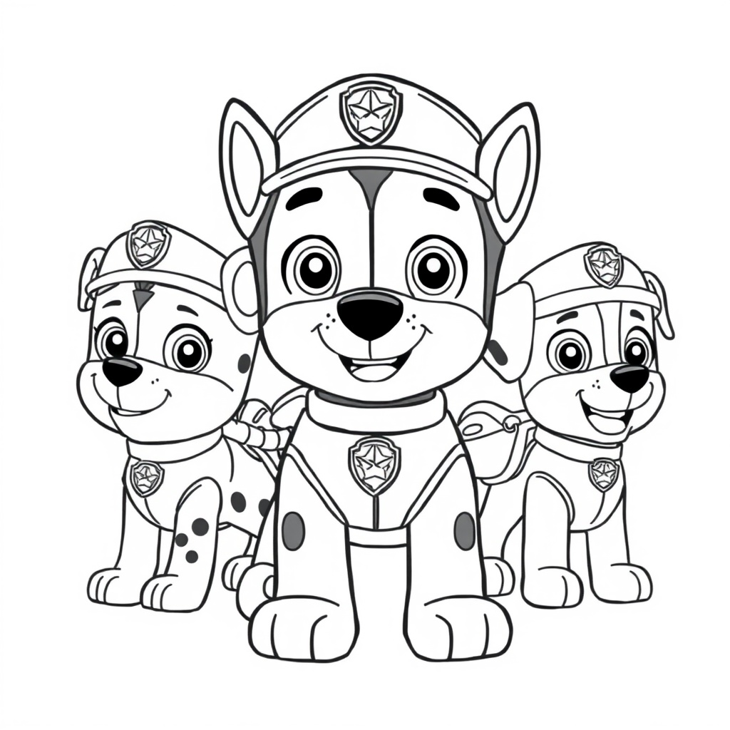 Kolorowanka Psi Patrol